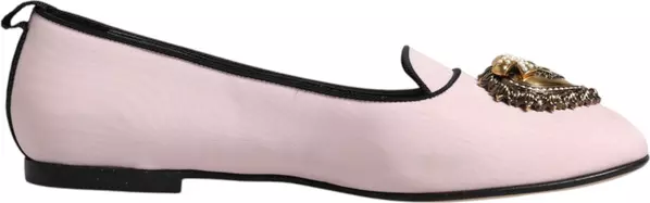 Light Pink Velvet Slip On Loafers Flats Shoes