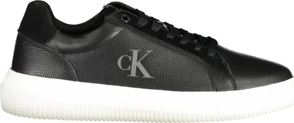 Black Polyurethane Men Sneaker
