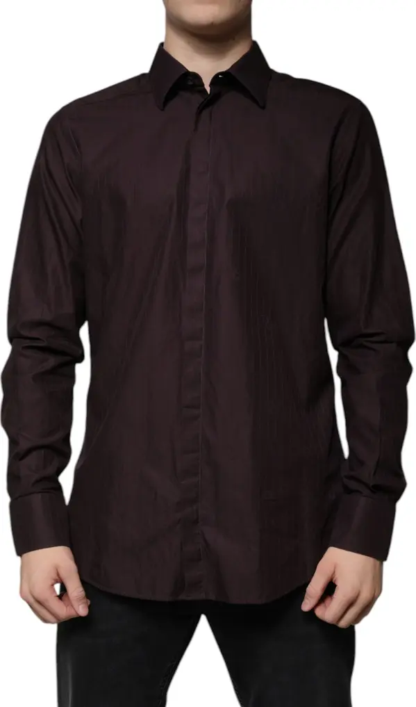 Purple Cotton Slim Fit MARTINI Dress Shirt