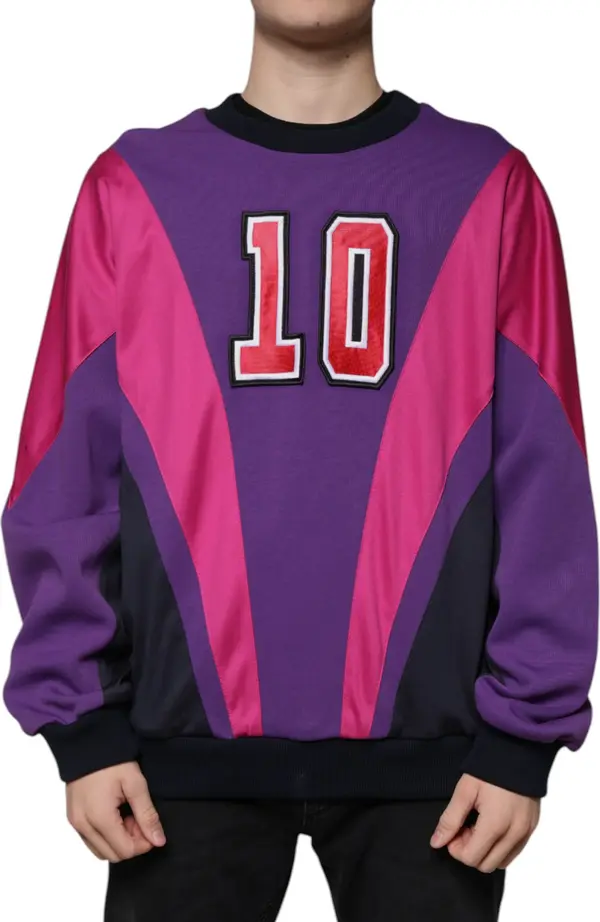 Multicolor Crew Neck Men Sweatshirt Sweater