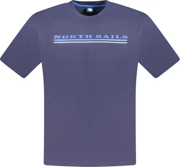 Blue Cotton Mens T-Shirt