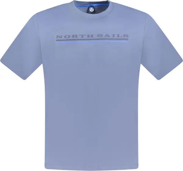 Blu Cotton Men T-Shirt