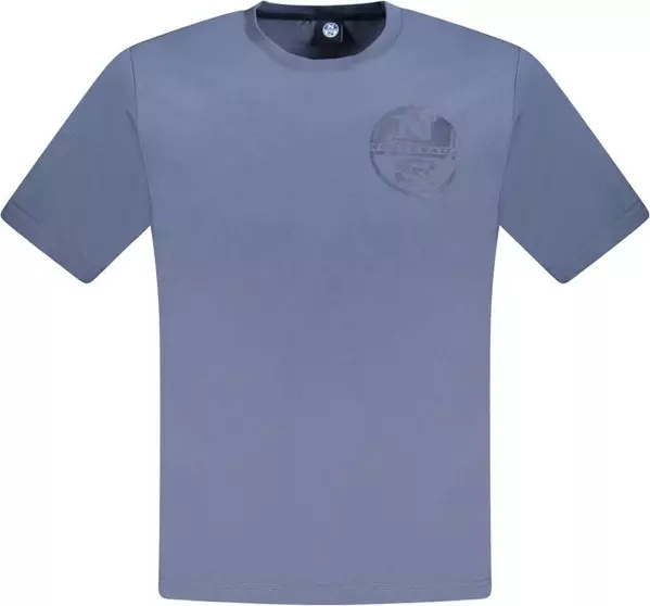 Blu Cotton Men T-Shirt