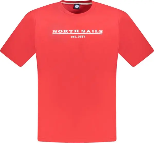 Red Cotton Men T-Shirt
