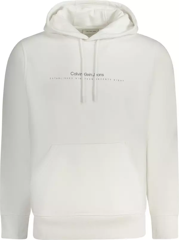 White Cotton Men's Sweatshirt