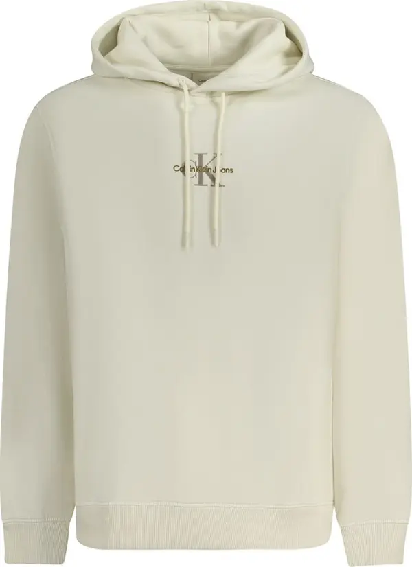 White Cotton Men's Hoodie