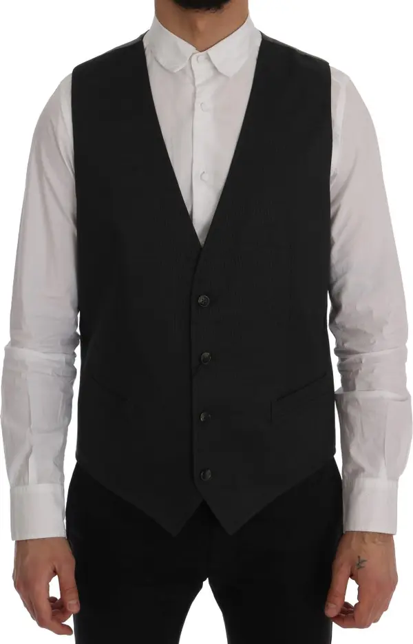 Gray STAFF Cotton Rayon Vest