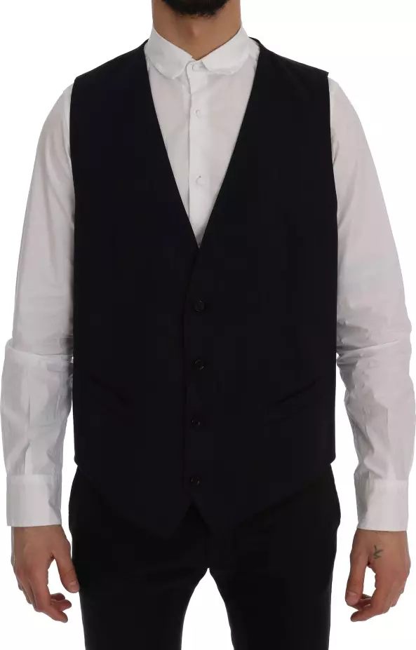 Blue STAFF Wool Stretch Vest
