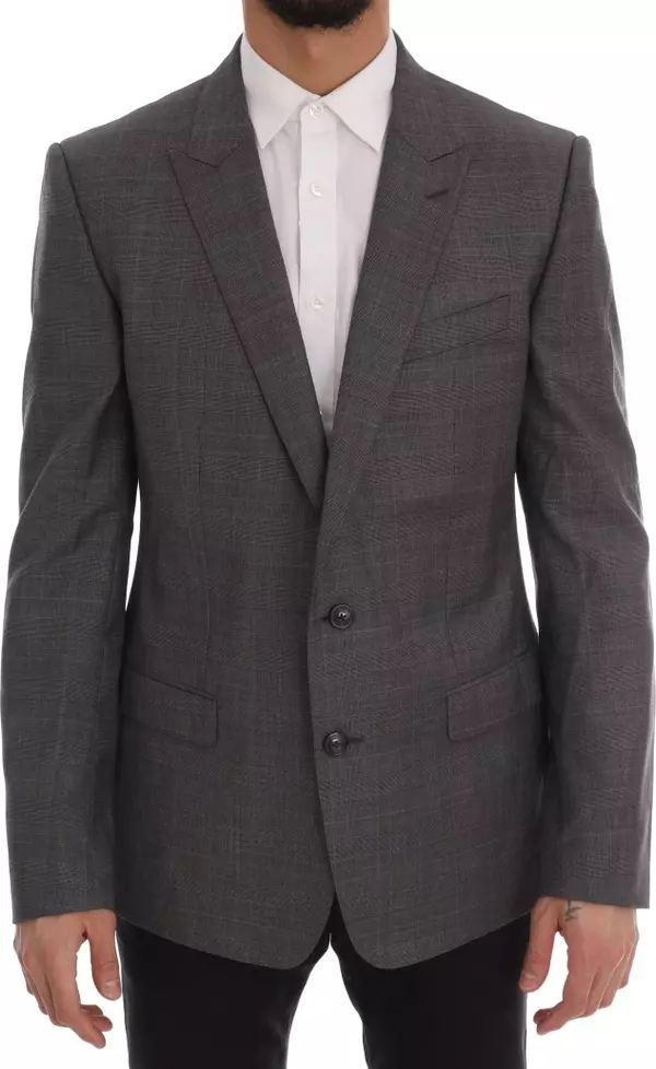 Gray Wool MARTINI Slim Blazer