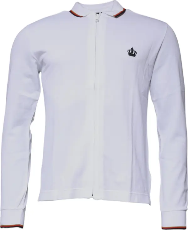 White Crown Men Full Zip Sweatshirt Sweater