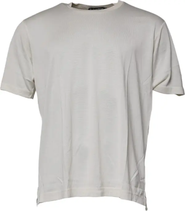 Off White Crew Neck Short Sleeve T-shirt