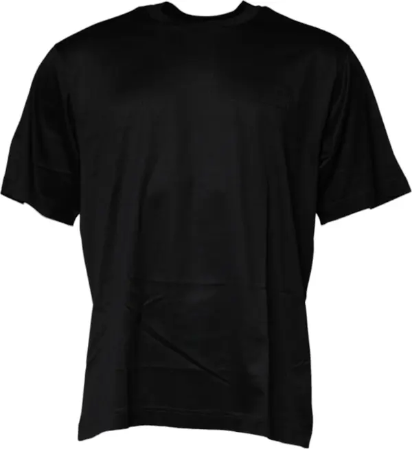 Black Crew Neck Short Sleeve T-shirt