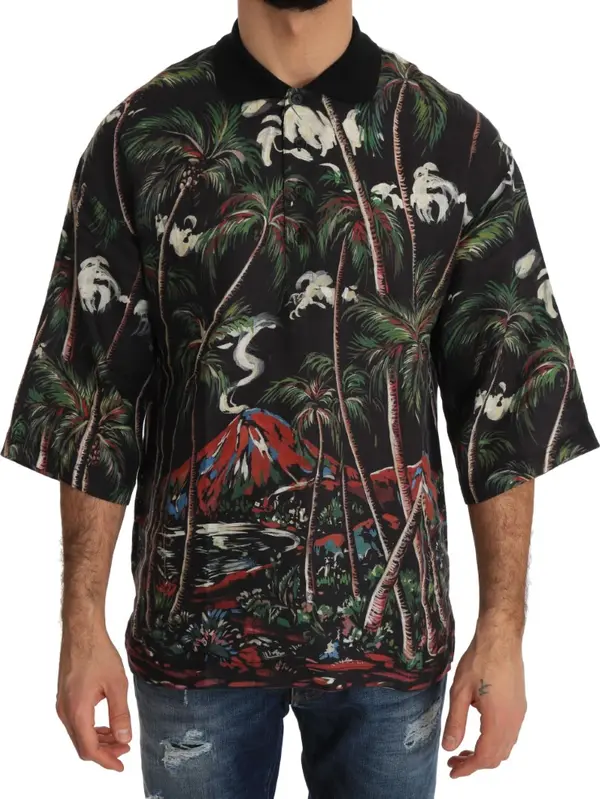 Black Volcano Sicily Short Sleeve T-Shirt