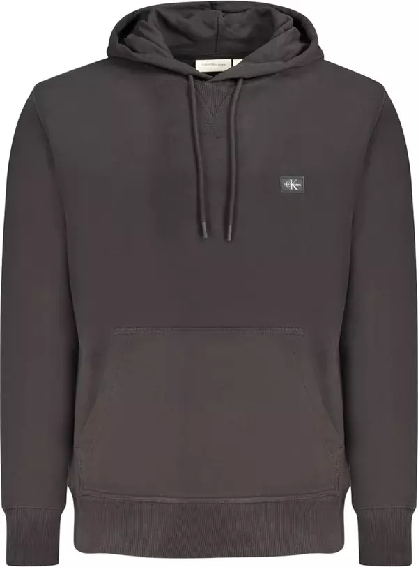 Black Cotton Men's Hoodie