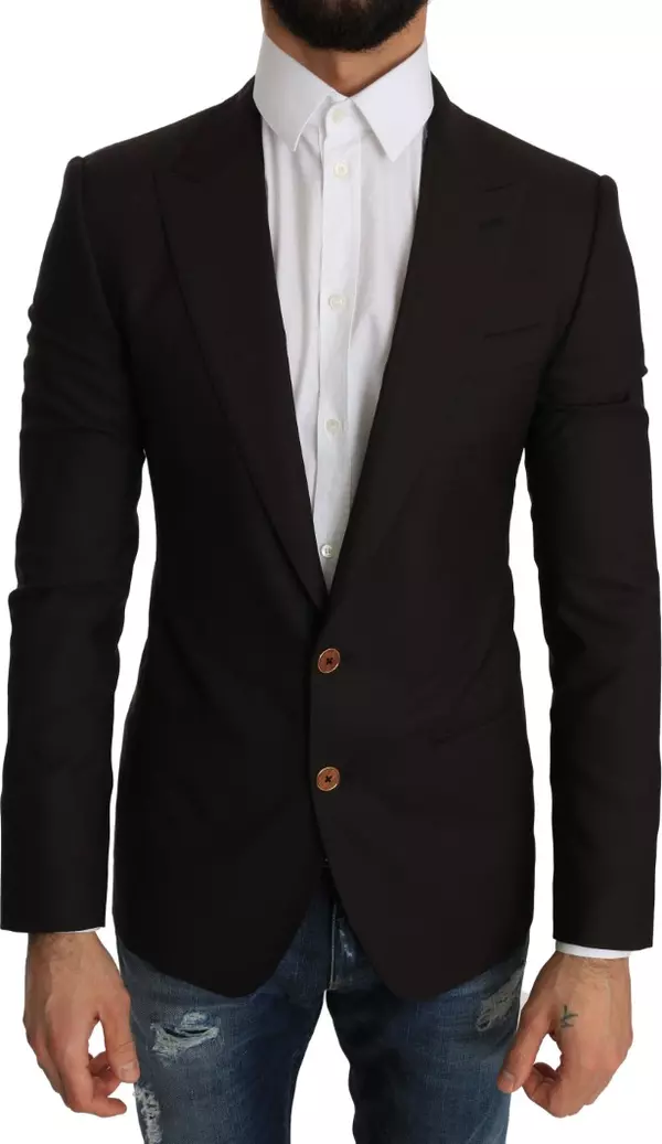 Brown Wool SICILIA Jacket Coat Blazer