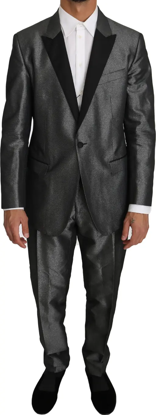 Gray Patterned MARTINI 2 Piece Suit