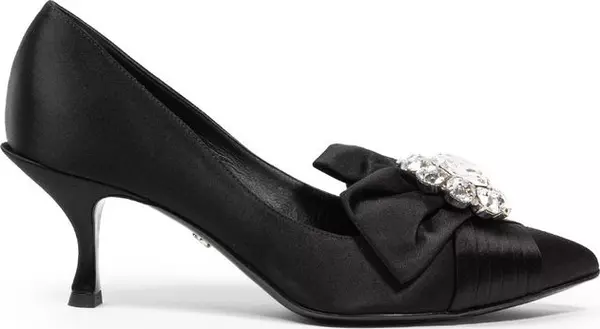 Black Viscose Pumps