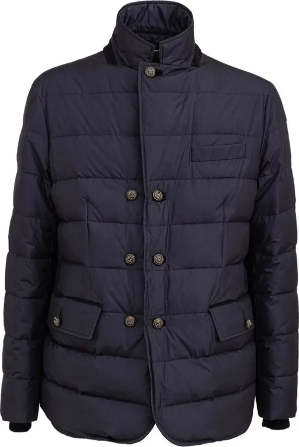 Blue Polyester Coat