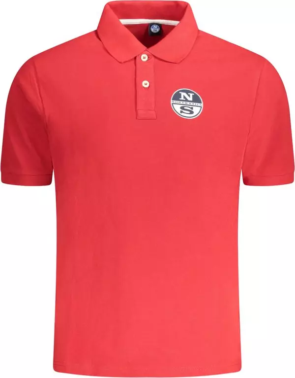 Red Cotton Men Polo