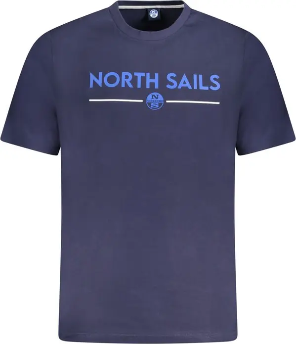 Blue Cotton Men T-Shirt
