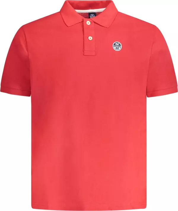 Red Cotton Men Polo