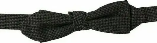 Gray Pattern Silk Adjustable Neck Bow Tie