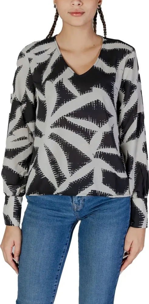 Black Recycled Polyester Blouse