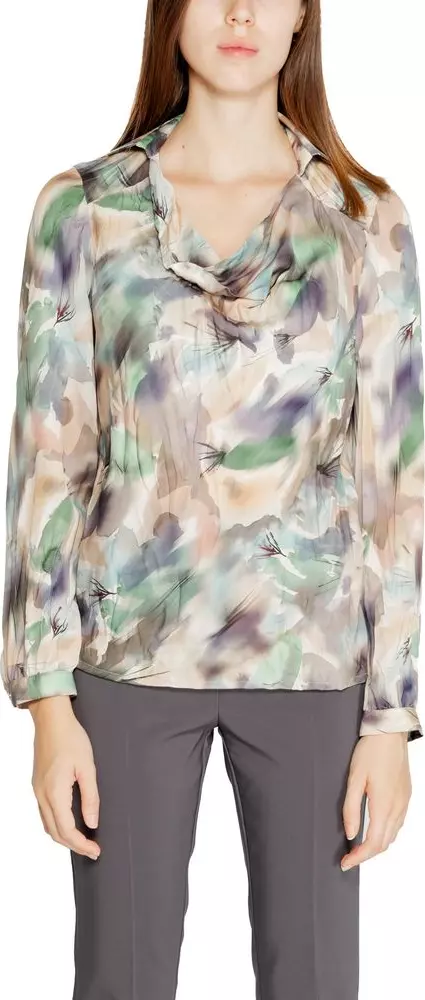 Bicolor Polyester Blouse