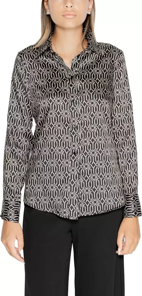 Black Polyester Blouse