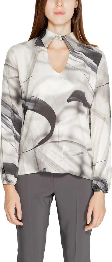 Gray Viscose Blouse