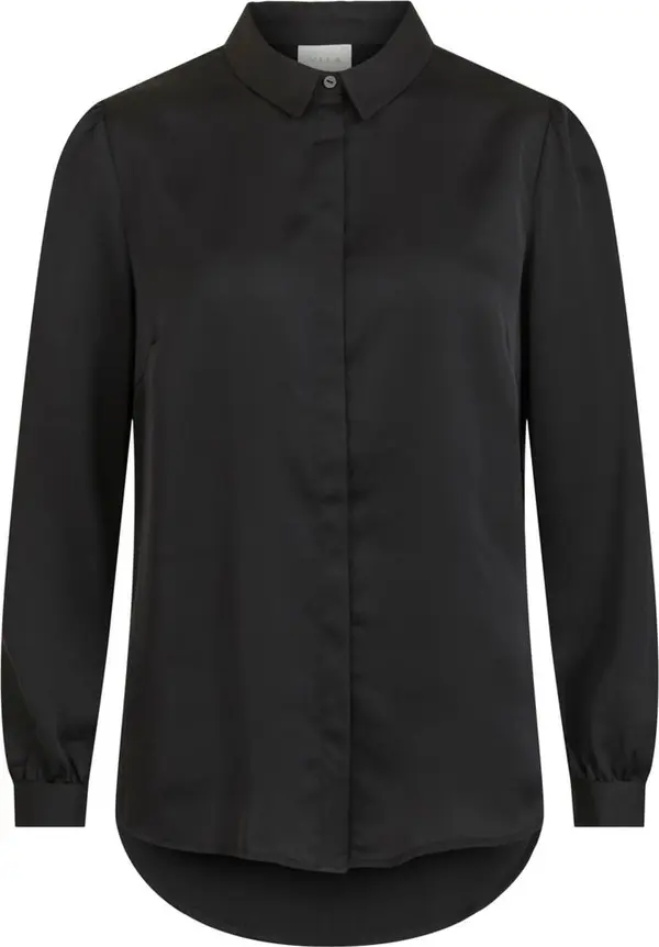 Black Polyester Blouse
