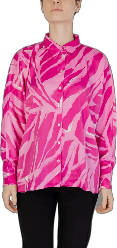 Pink Polyester Blouse