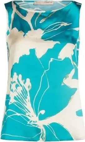 Turquoise Polyester Blouse