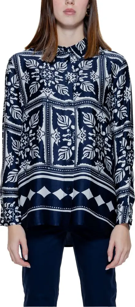 Blue Viscose Blouse