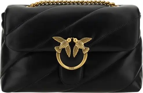 Black Calf Leather Bos Taurus Shoulder Bag