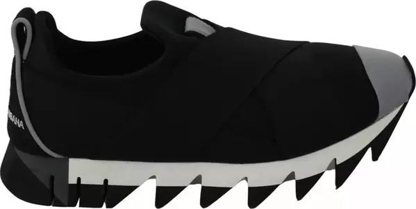 Black Shark Neoprene Stretch Sneakers Shoes