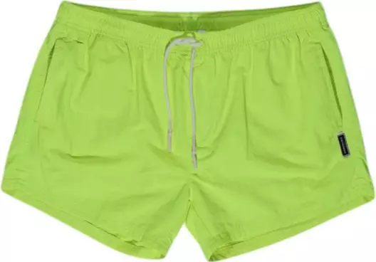 Yellow Polyester Swim Shorts