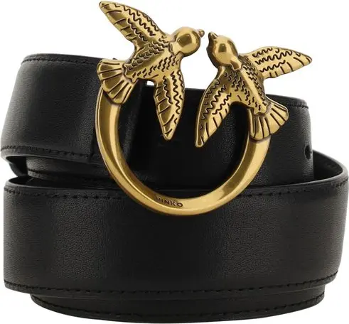 Black Calf Leather Bos Taurus Regular Belt