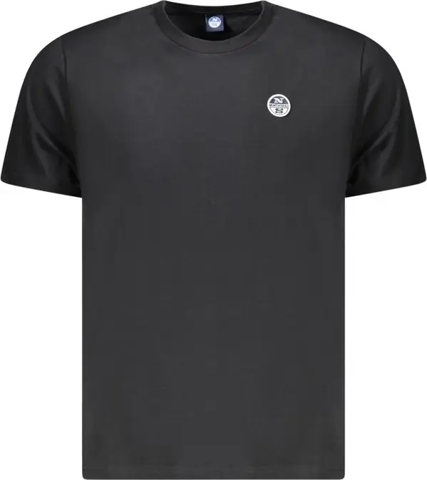 Black Cotton Men T-Shirt