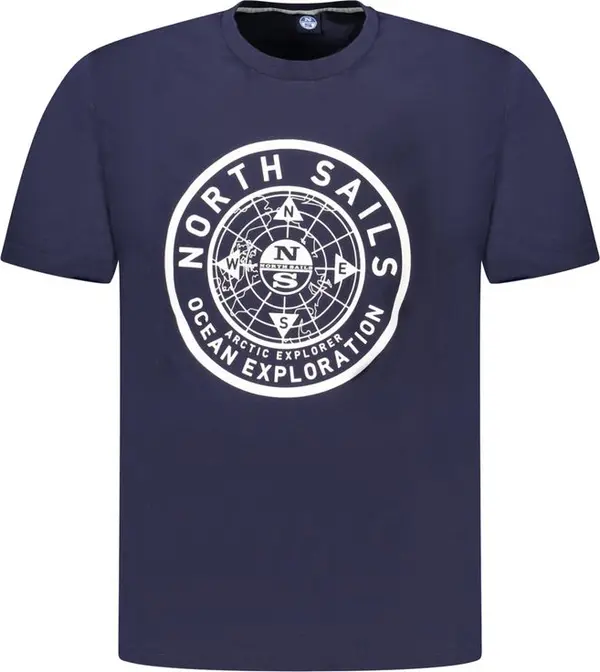 Blue Cotton Men's T-Shirt