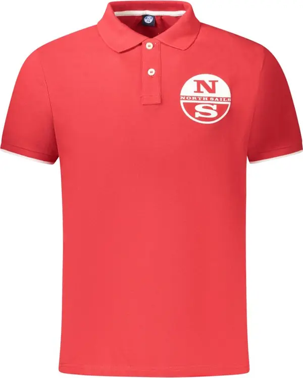 Red Cotton Men Polo