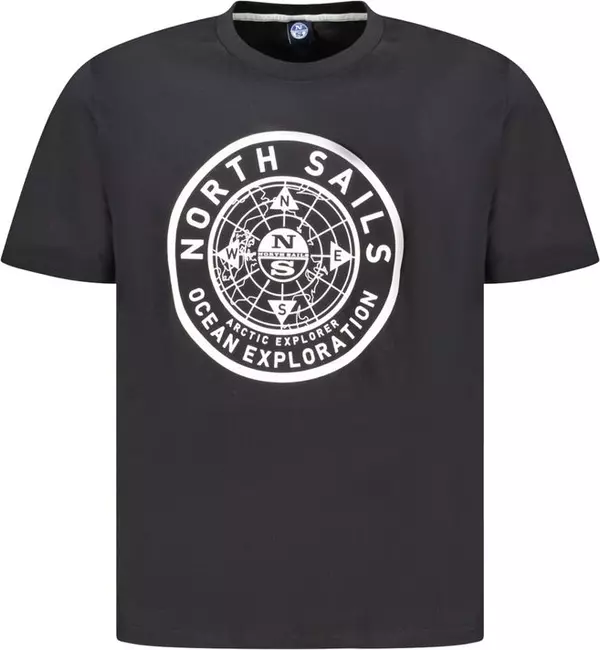 Black Cotton Men's T-Shirt