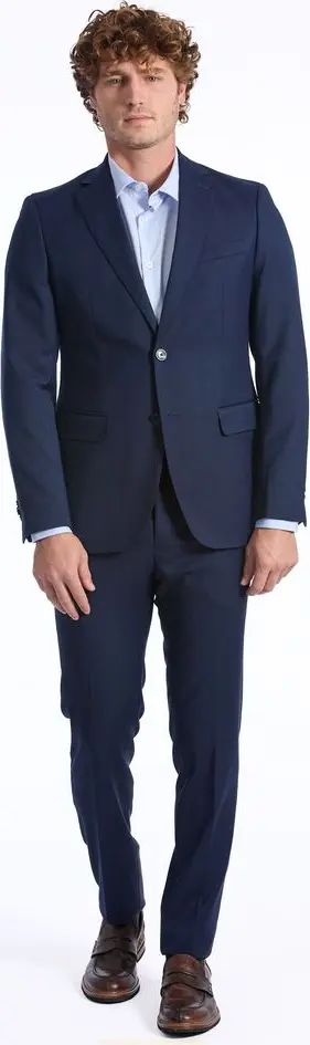 Blue Wool Suit