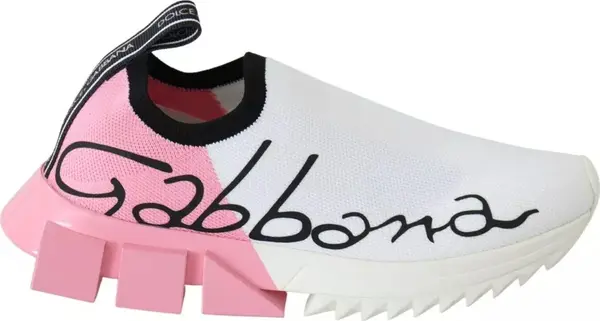 Pink White Logo Sorrento Sneakers Shoes