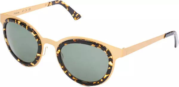 Gold Stainless Steel Sunglasses