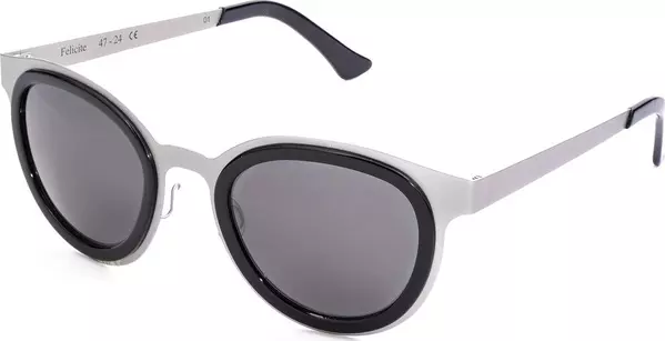 Gray Stainless Steel Sunglasses