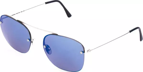 Silver Stainless Steel Sunglasses