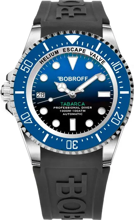 Black Rubber Sport Watch