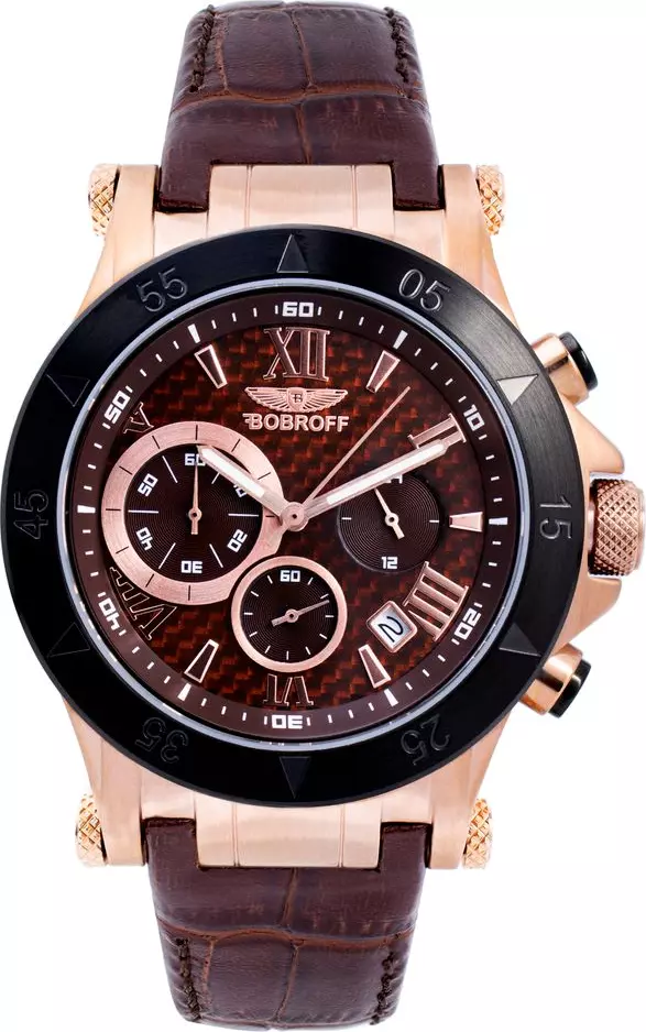Brown Leather Dress Watch