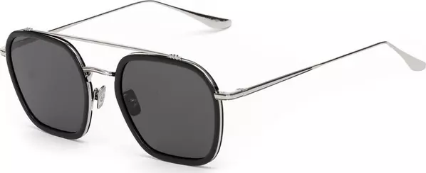 Gray Stainless Steel Sunglasses
